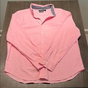 Nautica Men's Casual Pink Button-Down Shirt